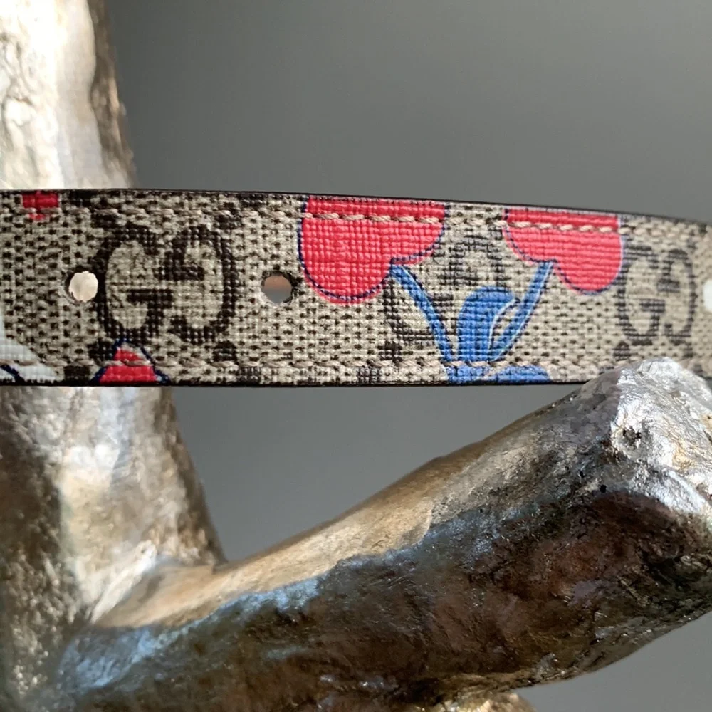 GUCCI CHERRY LOGO TODDLER BELT